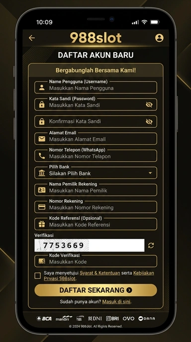 Cara Daftar Akun Baru di 988slot