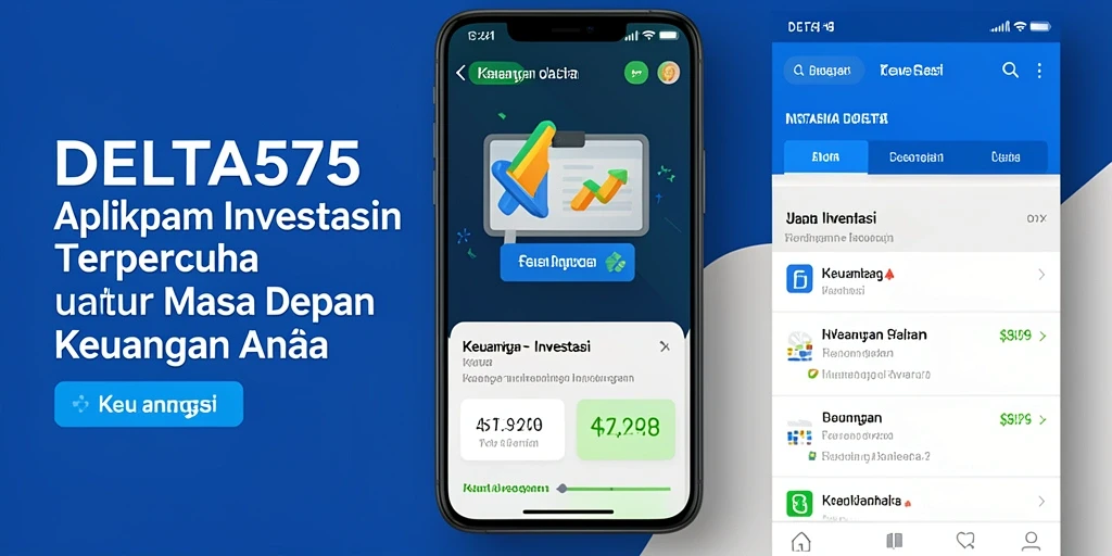 Tampilan antarmuka aplikasi DELTA575 yang modern dan fungsional.