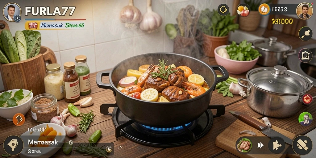Tampilan antarmuka FURLA77 yang menggusur selera dalam memasak.