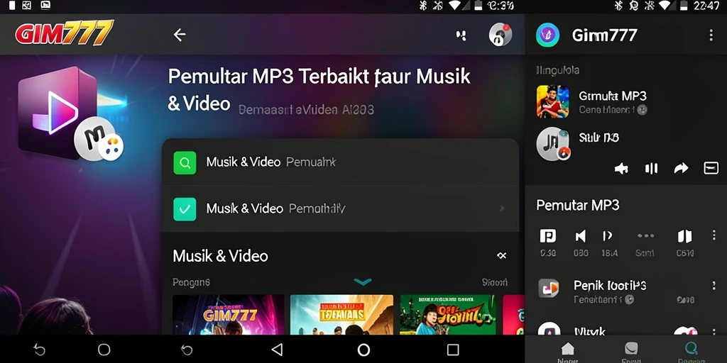 Tampilan antarmuka GIM777 yang modern dan intuitif.