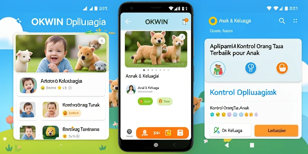 Tampilan antarmuka aplikasi OKWIN yang user-friendly dan informatif.